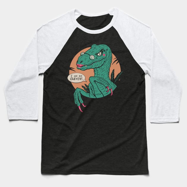 Clever Girl Baseball T-Shirt by Vincent Trinidad Art